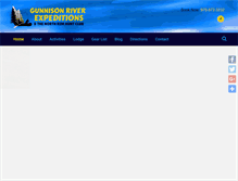 Tablet Screenshot of gunnisonriverexpeditions.com
